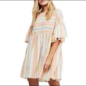 Free People Striped Dress Tunic size Medium